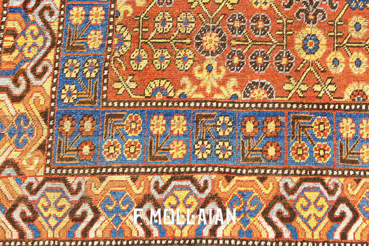 All-over Rust Color field Antique Khotan Rug n°:34459359